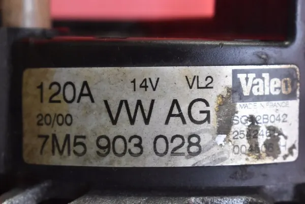 Vaihtovirtageneraattori 7M5903028 Skoda Octavia 1.9 SDI 2000-2010 image 7