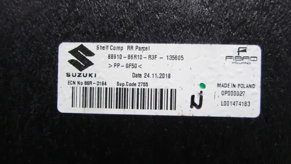 Étagère de coffre Suzuki Vitara III OEM 085/049 image 5