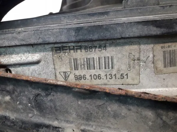 Linker radiator Porsche Carrera 996 Boxster met ventilator image 4