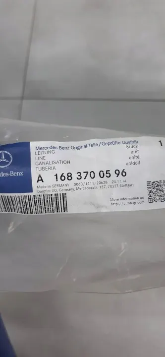 Mercedes A1683700596 Ölleitung für Getriebe W414 image 3