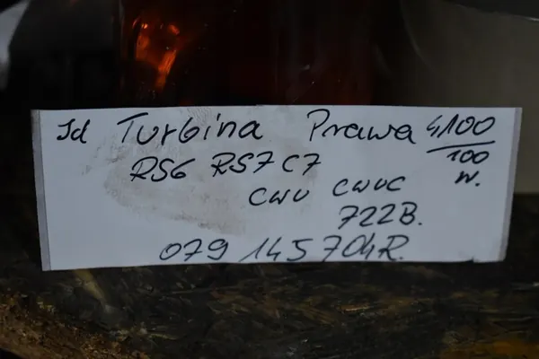 Turbo derecho Audi RS6 RS7 C7 CWU CWUC image 6