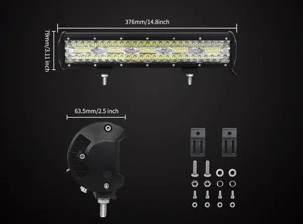 Luz auxiliar LED OEM 02-90-CO, dupla fila image 3