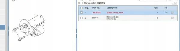 Motor de arranque completo Volvo S60 2015 image 6