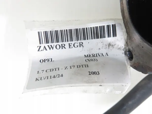 Válvula EGR Meriva A 1.7 CDTI, HU1350007341 image 4