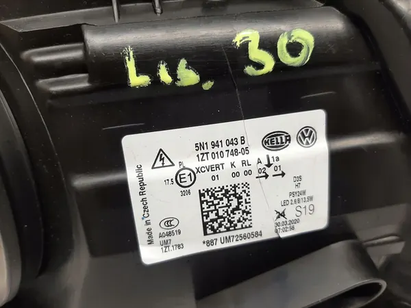 Refletor de Farol Volkswagen OE 5N1941043B image 5