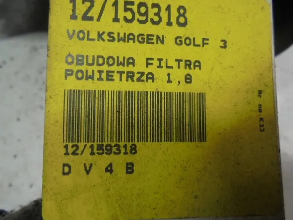 VW Golf 3 MK3 Ilmansuodatin kotelo 1.8 OEM 1H0129607AD image 5