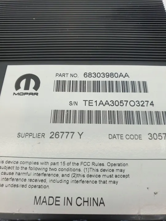 Pompe de direction assistée Dodge Durango 2019 OEM 68303980AA image 4