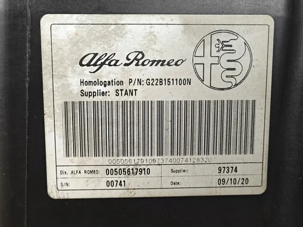 Filtre à charbon original Alfa Romeo Giulia 2.0T MultiAir 50561791 image 10