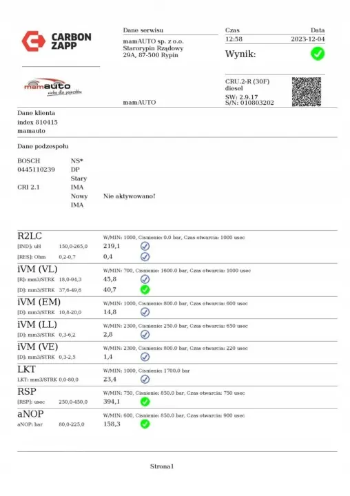 Einspritzdüse OEM 0445110239 für Citroen C4 Picasso 1.6 HDI image 3