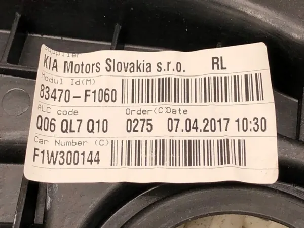 OEM 83470-F1060 Vasen Takaikkunan Nostin Kia Sportage IV image 4