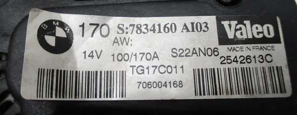 Vaihtovirtageneraattori 170A BMW M5 M6 E60 5.0 V10 S85 image 2