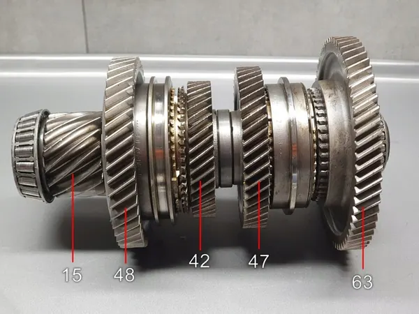 Arbre de Sortie N1 DQ200 0AM 311315H image 2