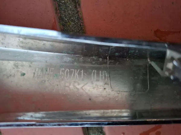 Front Bumper Chrome Trim Left Mazda 3 III Lift 16- BANE507K1 image 4