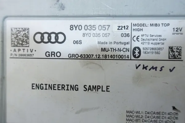 Audi MIB3 Navigationsmodul OEM 8Y0035057 - Gebraucht image 5