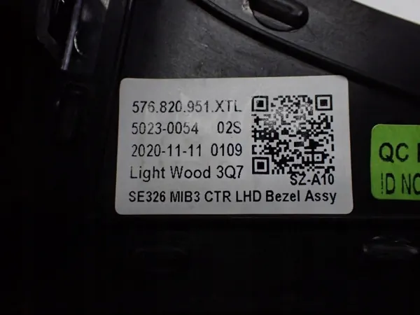 Luftgallergaller OEM 576820951 för SEAT Ateca image 3