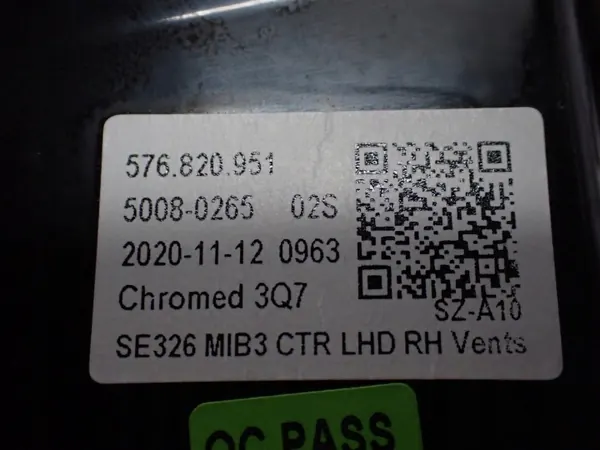 Luftgallergaller OEM 576820951 för SEAT Ateca image 5