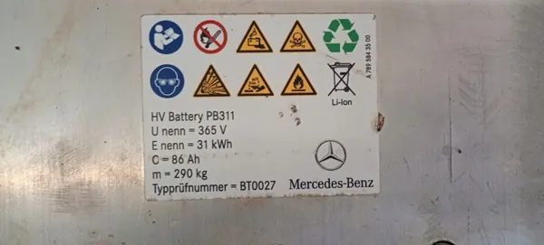 Batterie OEM A1673408000 pour Mercedes GLE W167 - 86Ah image 3