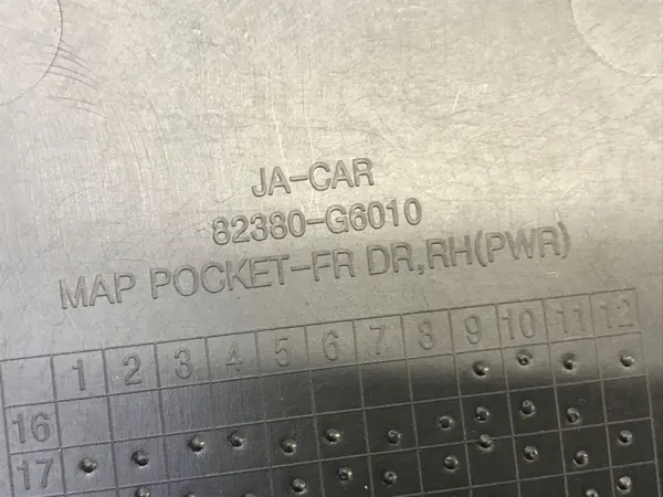 OEM 82380-G6010 Kia Picanto Deurbekleding Rechts Voor image 8