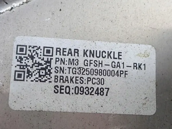 OEM 1344411-00-D Tesla Model 3 Moyeu Arrière Gauche image 6