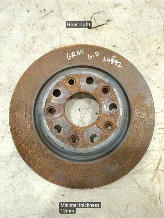 Disque de frein arrière OEM 273609 pour Jeep Grand Cherokee V image 2