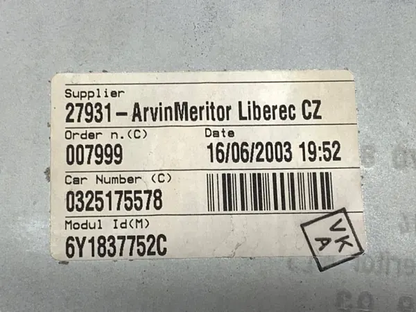 OEM 6Y1837752C Régulateur Vitre Avant Droit Skoda Fabia image 4