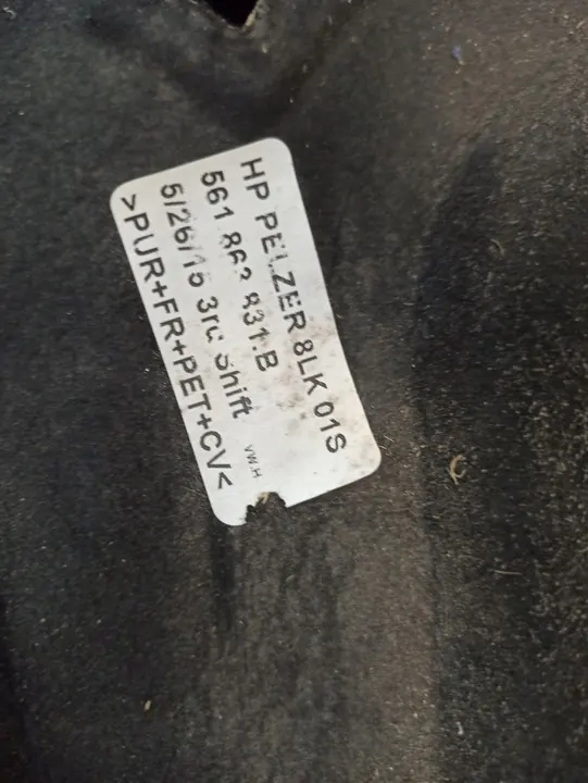 VOLKSWAGEN PASSAT B7 USA Motorhaubenisolierung 561863831B image 4