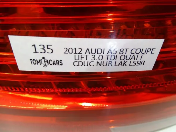 Luz Trasera Izquierda Audi A5 8T 3D Coupe OEM 8T0945095H image 6