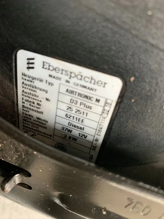 Webasto Parking Heater VW T6 Multivan 7E0819006K image 4