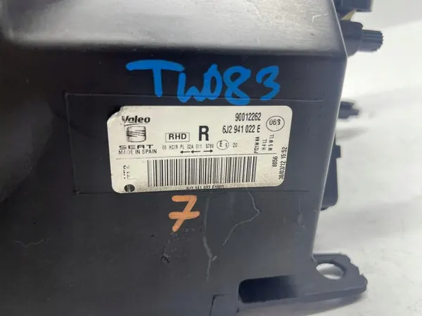 SEAT IBIZA Lâmpada Refletora Direita 6J1941022E image 8