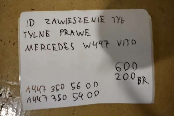 Bakre Upphängning Höger Mercedes Vito W447 image 6