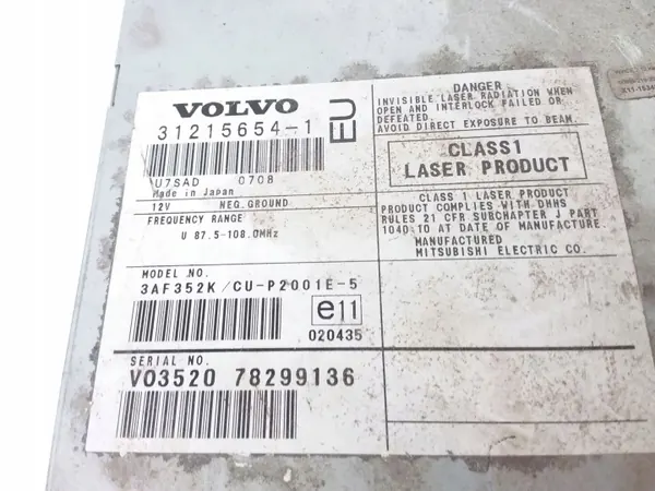 Volvo S60 I navigatieschijflezer OEM 31215654 image 3