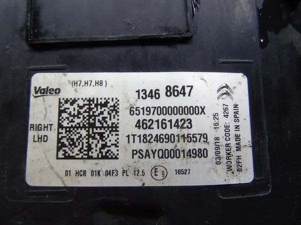 CITROEN C3 AIRCROSS Faro Derecho 13468647 LLU image 8