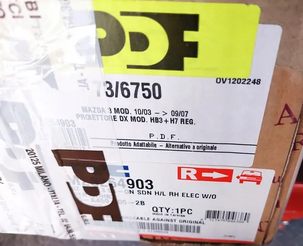 Faros MAZDA 3 Prasco MZ3264903 image 7