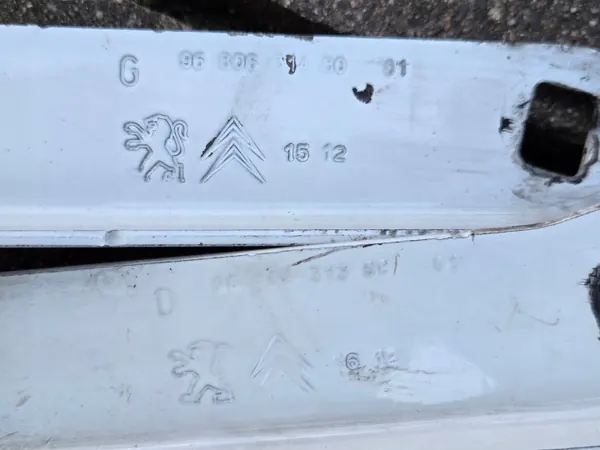 OEM 9680631380/1480 Motorkapscharnieren Set - Wit image 5