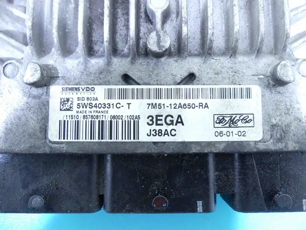 Unité de contrôle moteur Ford Focus MK2, 7M51-12A650-RA image 2