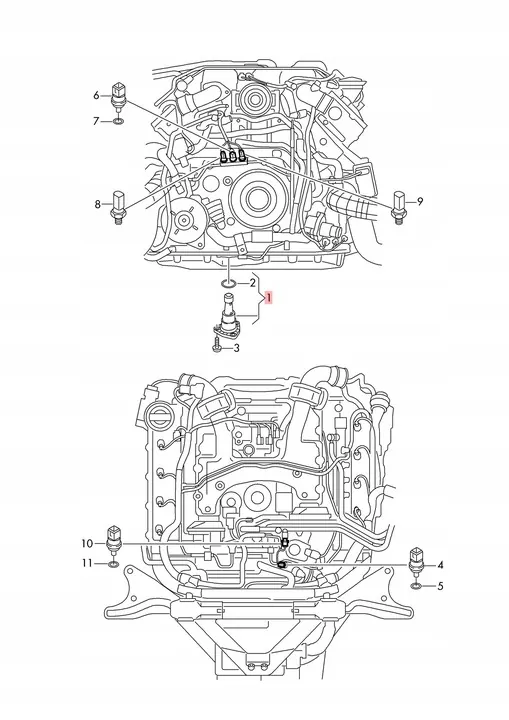 Öljytason anturi AUDI A4 B9 03L907660C image 2