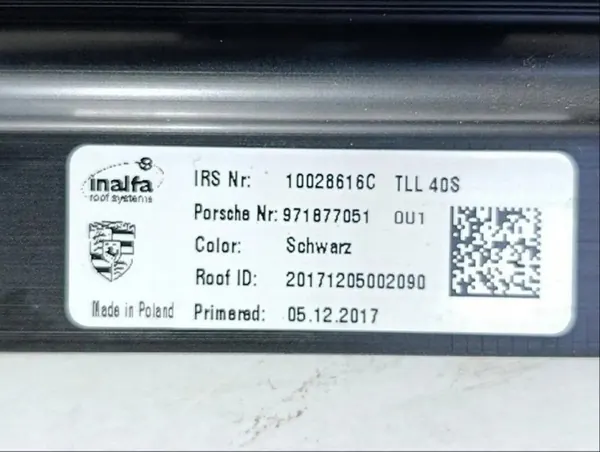 Toit ouvrant Porsche OE OEM 4M0907594K - Occasion image 7