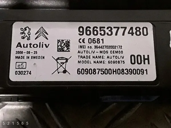 ECU Citroen C5 2008 usado OEM 9665377480 image 4