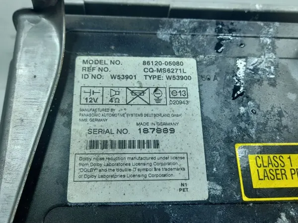 Radio CD OEM 8612005080 pour Toyota Avensis T250 image 4