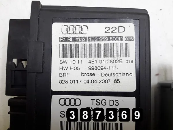 Regulador de janela Audi A8 OEM 4e2959802d - Usado image 4