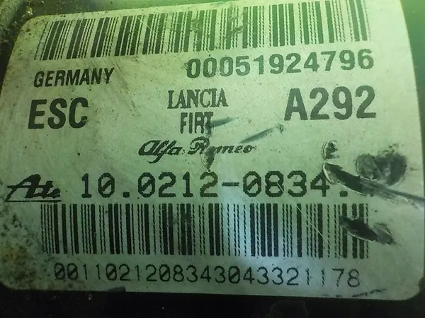 OPEL COMBO D 1.3 CDTI ABS-Pumpe 00051924796 image 5