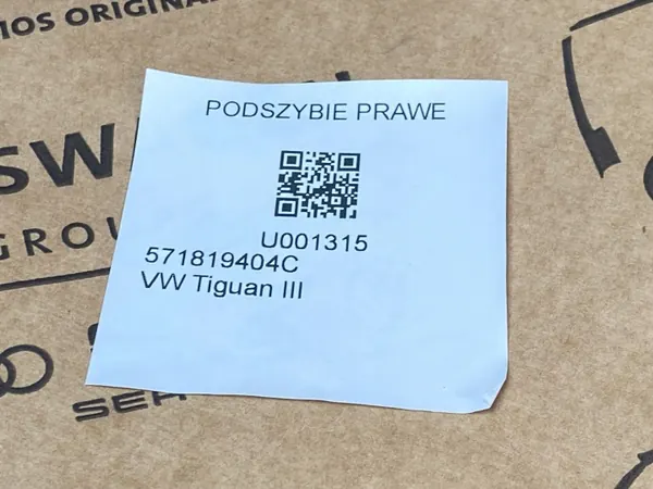 OEM 571819404C Rechte Windschutzscheibendichtung für VW Tiguan III image 6