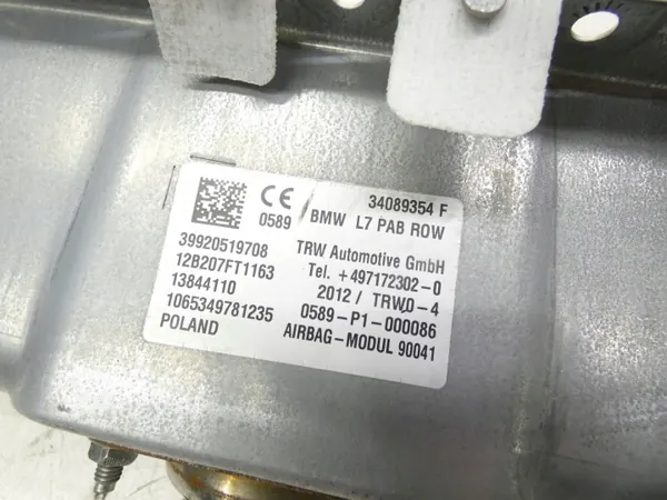 Coussin gonflable passager OEM 39920519708 BMW Série 3 image 4