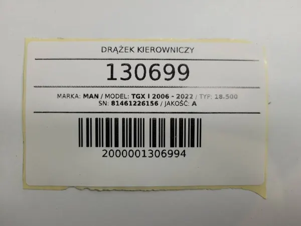 Stuurstang OEM 81461226156 voor MAN TGX/TGS image 8