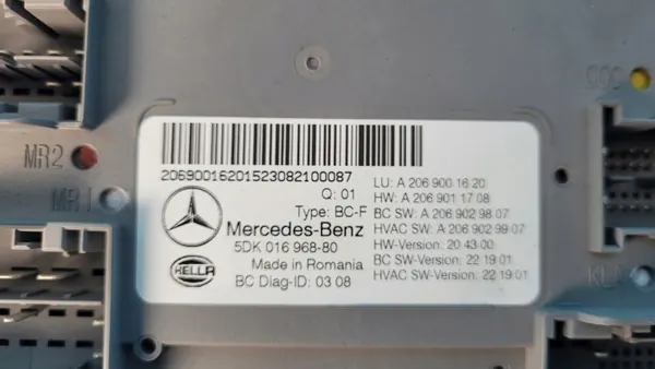 Módulo Conforto Mercedes OEM A2069001620 - Usado image 10