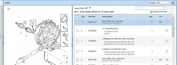 Vänster framaxel VOLVO S60 II 2.5L 2016 31367839 image 6