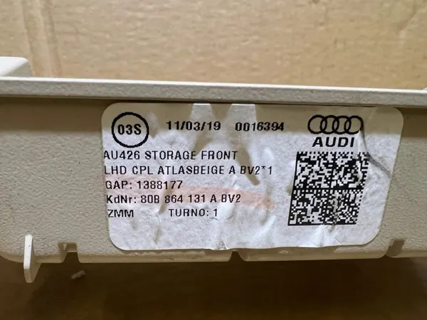 Audi Q5 80A Tunnelablagepanel OEM 80B864131A image 9