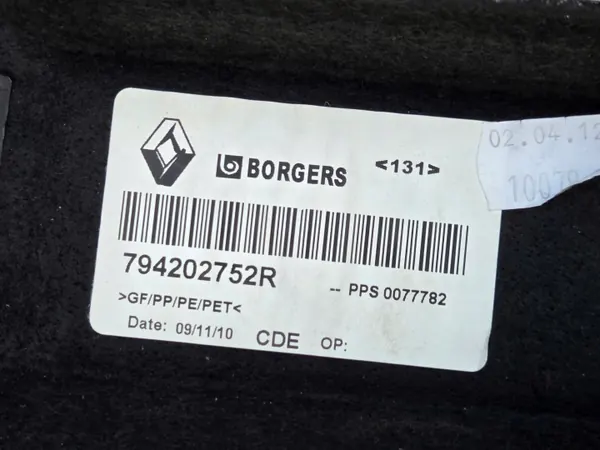 Renault Scenic III kofferbakplank OEM 794202752R Gebruikt image 9