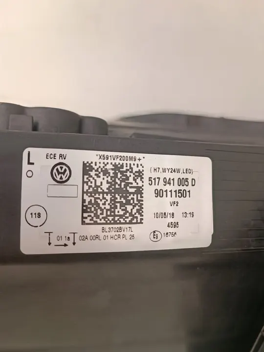 VW Sportsvan Lift 2017 Farol Esquerdo LED 517941005D image 8