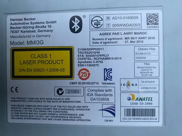 Lecteur DVD SD Audi A8 D4 OEM 4H0035646A - Occasion image 5